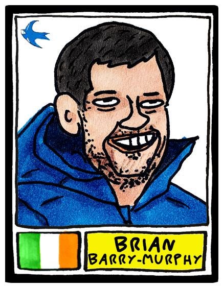 Cardiff City Vol 2 - No Score Draws Bluebirds Going Up Edition - A3 print of 24 Wonky Panini-Style Doodles Of CCFC's Promotion-Winning Side