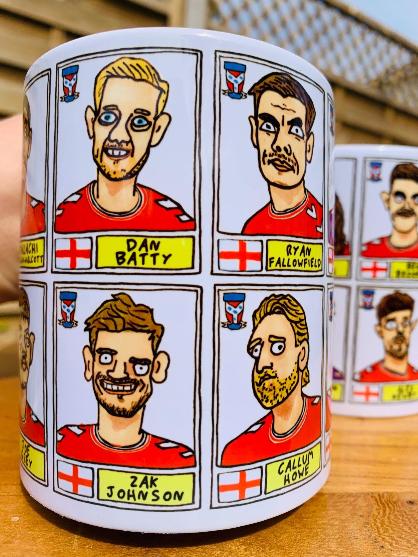 York City Vol 2 - No Score Draws Minstermen Going Up Mug Set - Set of TWO DIFFERENT 11oz Mugs with Wonky Panini-Doodles of YCFC's 25/26 Side