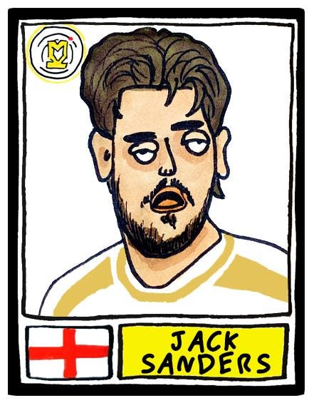 MK Dons - No Score Draws Dons Going Up Edition - A3 print of 26 Hand-Drawn Panini-style Wonky MKDFC 25/26 Promotion-Winners Poster Print