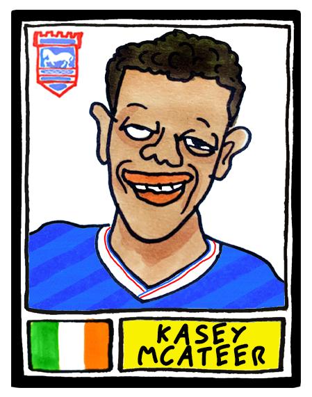 Ipswich Town Vol 4 - No Score Draws Town Going Up Edition - A3 print of 24 Wonky Panini-Style Doodles Of ITFC's 25/26 Promotion-Winning Side