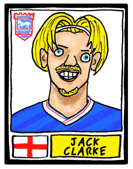 Ipswich Town Vol 4 - No Score Draws Town Going Up Edition - A3 print of 24 Wonky Panini-Style Doodles Of ITFC's 25/26 Promotion-Winning Side