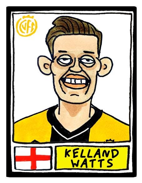 Cambridge Utd Vol 2 - No Score Draws U's Going Up Edition - A3 print of 24 Wonky Panini-Style Doodles Of CUFC's 25/26 Promotion-Winning Side