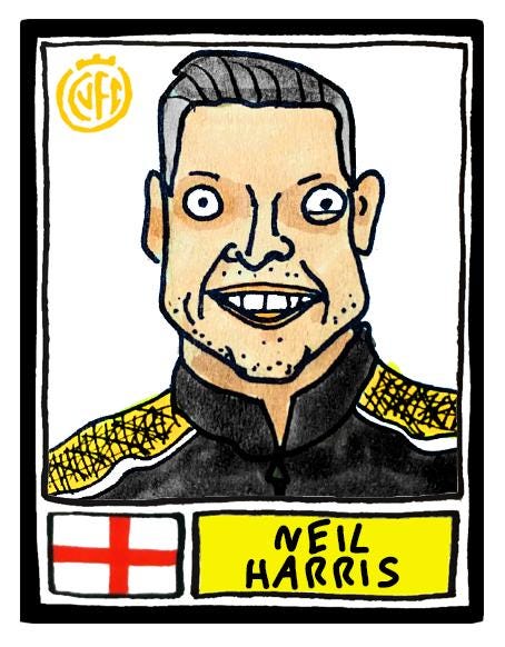 Cambridge Utd Vol 2 - No Score Draws U's Going Up Edition - A3 print of 24 Wonky Panini-Style Doodles Of CUFC's 25/26 Promotion-Winning Side