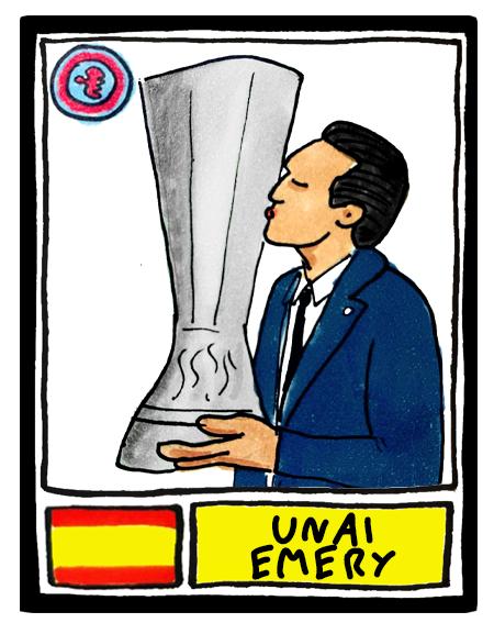 Aston Villa Europa League CHAMPIONS - No Score Draws Istanbul '26 Edition - A3 print of 26 hand-drawn wonky Panini-doodles of AVFC 25/26