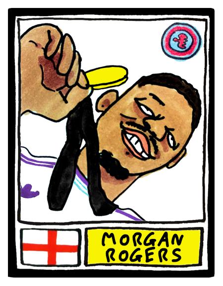 Aston Villa Europa League CHAMPIONS - No Score Draws Istanbul '26 Edition - A3 print of 26 hand-drawn wonky Panini-doodles of AVFC 25/26