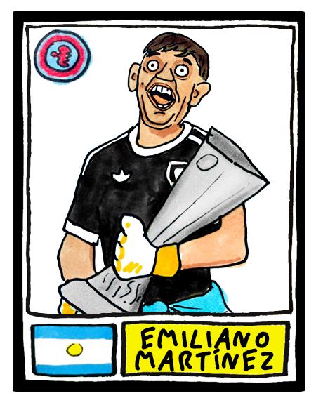 Aston Villa Europa League CHAMPIONS - No Score Draws Istanbul '26 Edition - A3 print of 26 hand-drawn wonky Panini-doodles of AVFC 25/26