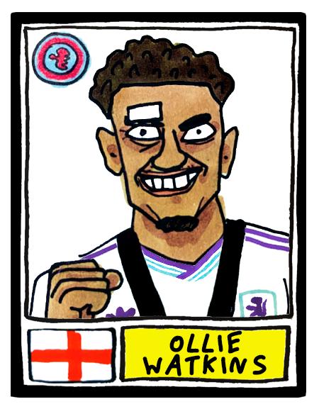 Aston Villa Europa League CHAMPIONS - No Score Draws Istanbul '26 Edition - A3 print of 26 hand-drawn wonky Panini-doodles of AVFC 25/26