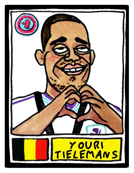Aston Villa Europa League CHAMPIONS - No Score Draws Istanbul '26 Edition - A3 print of 26 hand-drawn wonky Panini-doodles of AVFC 25/26