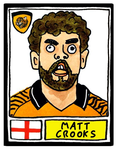 Hull City Vol 3 - No Score Draws Tigers 25/26 Edition - A3 print of 25 Wonky Panini-style football doodles of HCAFC's Promotion-Winning Side
