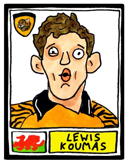 Hull City Vol 3 - No Score Draws Tigers 25/26 Edition - A3 print of 25 Wonky Panini-style football doodles of HCAFC's Promotion-Winning Side
