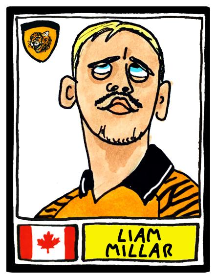 Hull City Vol 3 - No Score Draws Tigers 25/26 Edition - A3 print of 25 Wonky Panini-style football doodles of HCAFC's Promotion-Winning Side