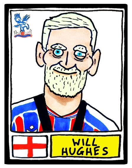 Crystal Palace Conference League CHAMPIONS - No Score Draws Leipzig '26 Edition - A3 print of 25 hand-drawn Panini-doodles of CPFC 25/26
