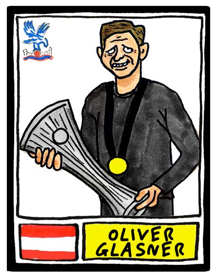Crystal Palace Conference League CHAMPIONS - No Score Draws Leipzig '26 Edition - A3 print of 25 hand-drawn Panini-doodles of CPFC 25/26