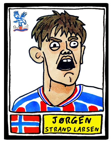 Crystal Palace Conference League CHAMPIONS - No Score Draws Leipzig '26 Edition - A3 print of 25 hand-drawn Panini-doodles of CPFC 25/26