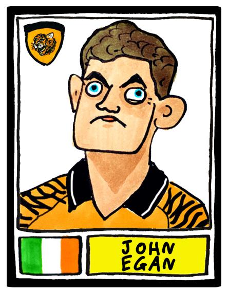Hull City Vol 3 - No Score Draws Tigers 25/26 Edition - A3 print of 25 Wonky Panini-style football doodles of HCAFC's Promotion-Winning Side