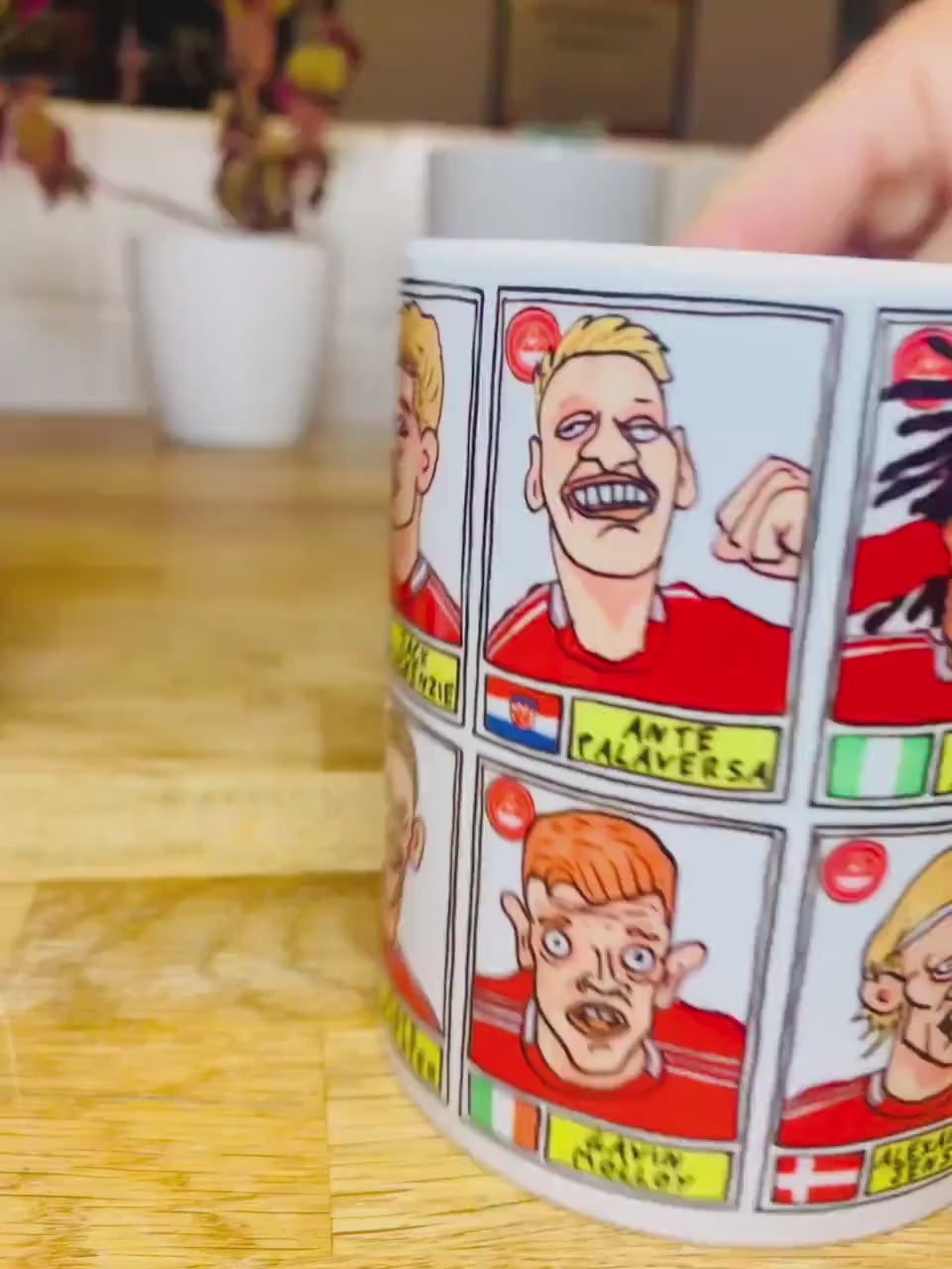 Aberdeen Vol 2 - Scottish Cup Winners 24/25 No Score Draws Mug Set - Set of TWO DIFFERENT 11oz Ceramic Mugs with Wonky Dons Panini-Doodles