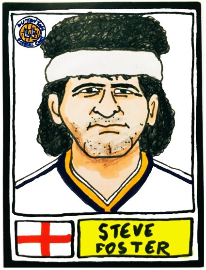 Luton Town - No Score Draws Hatters Edition - A3 print of 36 hand-drawn Panini-sticker-style Luton Town icons - Cheapskate football art