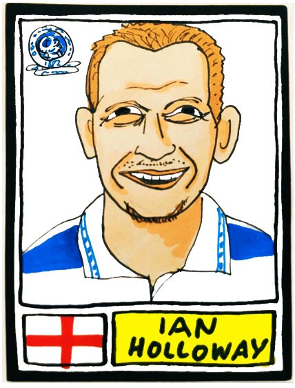 Queens Park Rangers - No Score Draws Loftus Road Edition - A3 print of 36 hand-drawn Panini-style QPR legends - Cheapskate football art