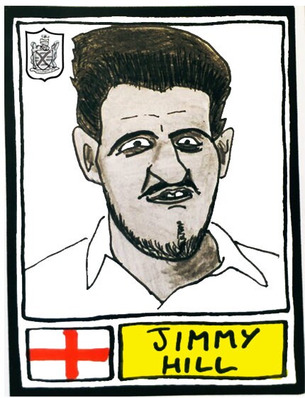 Fulham Volume 1 - No Score Draws Cottagers Edition - A3 print of 36 hand-drawn Panini-sticker-style Fulham icons - Cheapskate football art