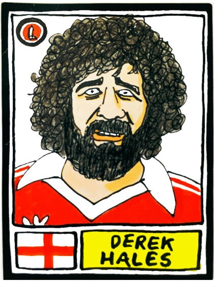 Charlton Athletic - No Score Draws Addicks Edition - A3 print of 36 hand-drawn Panini-sticker-style CAFC icons - Cheapskate football art