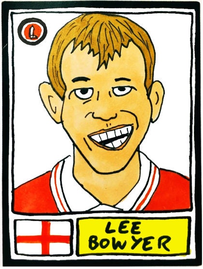 Charlton Athletic - No Score Draws Addicks Edition - A3 print of 36 hand-drawn Panini-sticker-style CAFC icons - Cheapskate football art