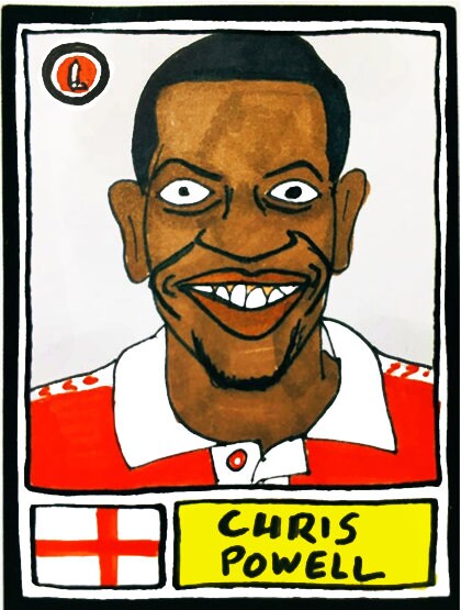 Charlton Athletic - No Score Draws Addicks Edition - A3 print of 36 hand-drawn Panini-sticker-style CAFC icons - Cheapskate football art