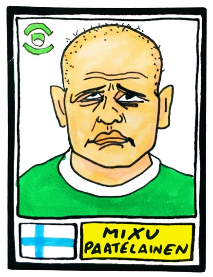 Hibs - No Score Draws Hibees Edition - A3 print of 36 hand-drawn Panini-style Hibernian football legends - Cheapskate football art