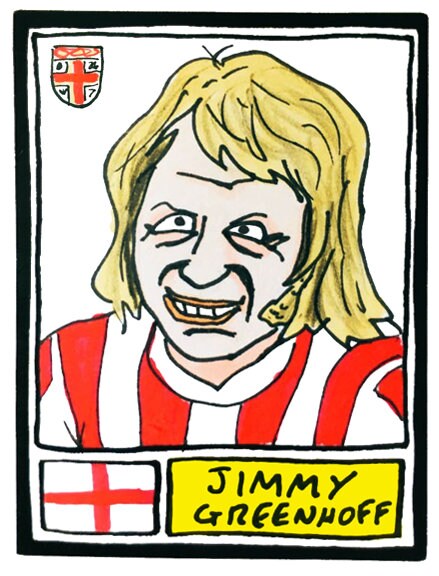 Stoke City Vol 2 - No Score Draws Wembley '72 Edition - A3 print of 18 hand-drawn Panini-style SCFC Icons - 1972 League Cup Winners