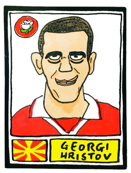 Barnsley - No Score Draws Tykes Edition - A3 print of 36 hand-drawn Panini-sticker-style Barnsley icons - Cheapskate football art