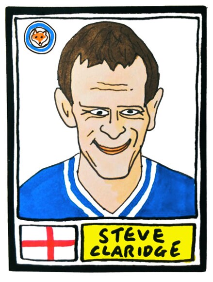 Leicester City Volume 2 - No Score Draws Foxes Edition - A3 print of 36 Panini-style football sticker legends - Cheapskate football art