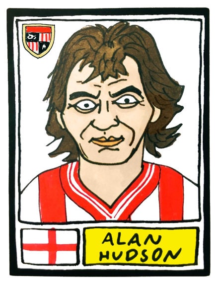 Stoke City Vol 1 - No Score Draws Potters Edition - A3 print of 36 hand-drawn Panini-style SCFC Icons - Cheapskate football art