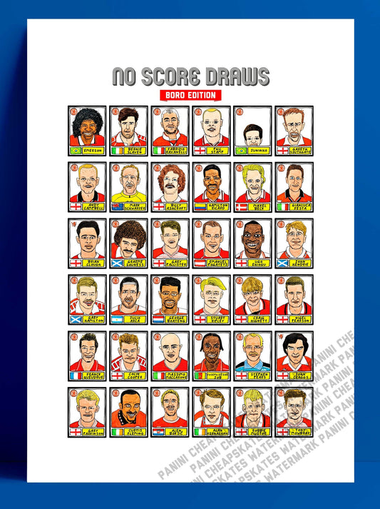 Middlesborugh Stickers Middlesborough – No Score Draws