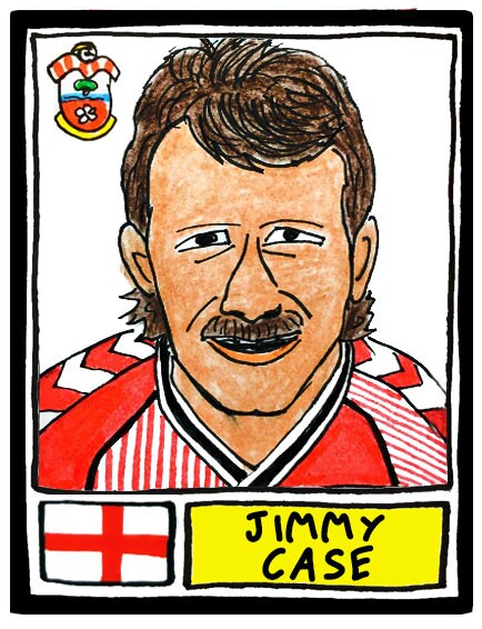 Southampton - No Score Draws Saints Edition - A3 print of 36 hand-drawn Panini-style football legends - Cheapskate football art