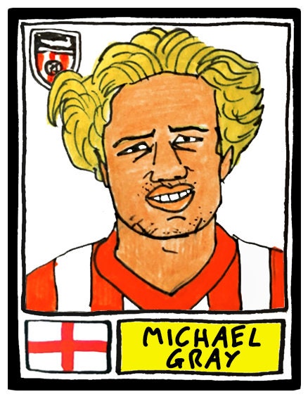 Sunderland - No Score Draws Black Cats Edition - A3 print of 36 hand-drawn Panini-style football sticker legends - Cheapskate football art