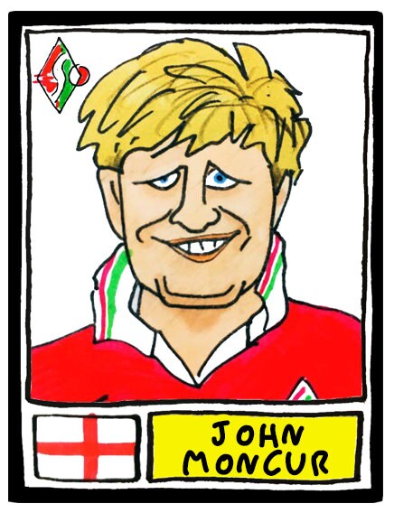 Swindon Town - No Score Draws County Ground Edition - A3 print of 36 hand-drawn Panini-style STFC football legends - Cheapskate football art