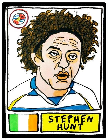 Reading - No Score Draws Royals Edition - A3 print of 36 hand-drawn Panini-style Reading football sticker legends - Cheapskate football art