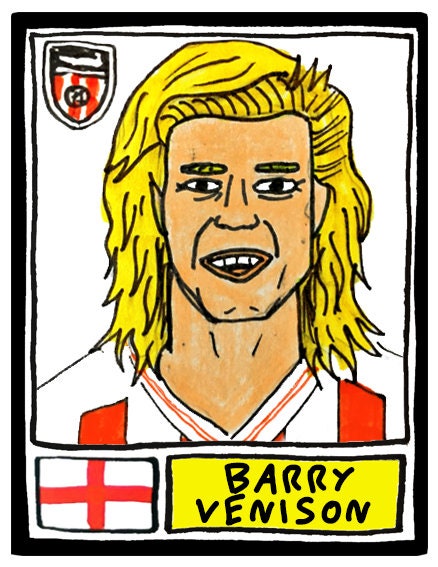 Sunderland - No Score Draws Black Cats Edition - A3 print of 36 hand-drawn Panini-style football sticker legends - Cheapskate football art