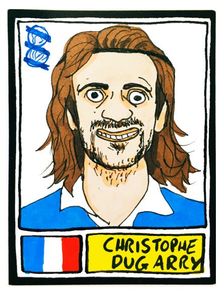 Birmingham City - No Score Draws Blues Edition - A3 print of 36 hand-drawn Panini-style footy sticker legends - Cheapskate football art