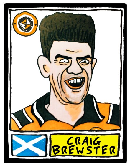 Dundee United - No Score Draws Terrors Edition - A3 print of 36 hand-drawn Panini-style football sticker legends - Cheapskate football art