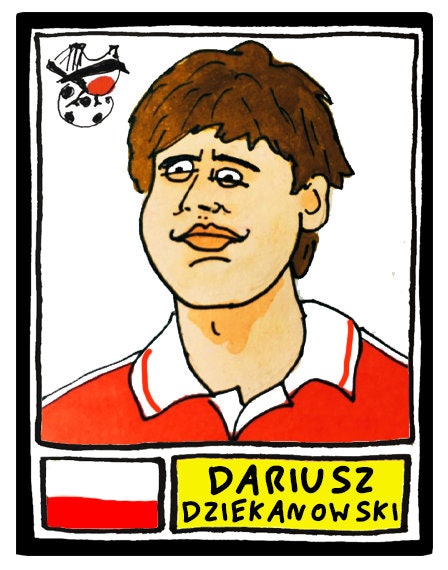 Bristol City - No Score Draws Robins Edition - A3 print of 36 hand-drawn Panini-sticker-style BCFC icons - Cheapskate football art