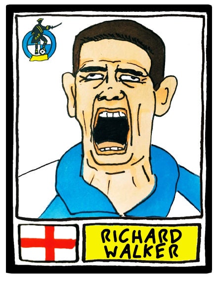 Bristol Rovers - No Score Draws Gas Edition - A3 print of 36 hand-drawn Panini-sticker-style BRFC icons - Cheapskate football art