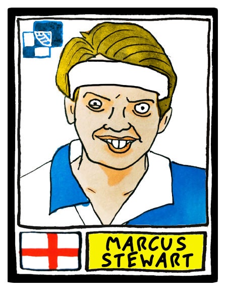 Bristol Rovers - No Score Draws Gas Edition - A3 print of 36 hand-drawn Panini-sticker-style BRFC icons - Cheapskate football art