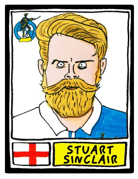 Bristol Rovers - No Score Draws Gas Edition - A3 print of 36 hand-drawn Panini-sticker-style BRFC icons - Cheapskate football art