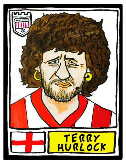 Brentford Vol 1 - No Score Draws Bees Edition - A3 print of 36 hand-drawn Panini-sticker-style Brentford FC Bees icons - Wonky football art