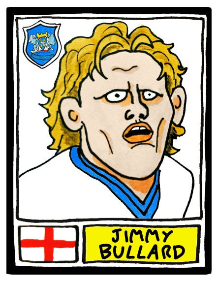 Peterborough Utd Volume 2 - No Score Draws Posh Edition - A3 print of 36 wonky hand-doodled Panini-style pics of various Posh icons