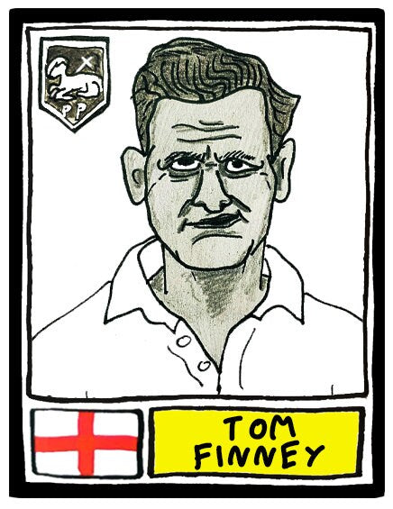 Preston North End - No Score Draws Deepdale Edition - A3 print of 36 hand-drawn Panini-sticker-style PNE icons - Wonky football art