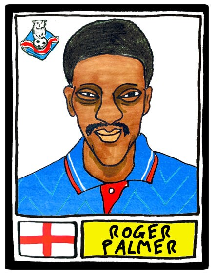Oldham Athletic - No Score Draws Boundary Park Edition - A3 print of 36 hand-drawn Panini-type OAFC FC football legends - Wonky football art