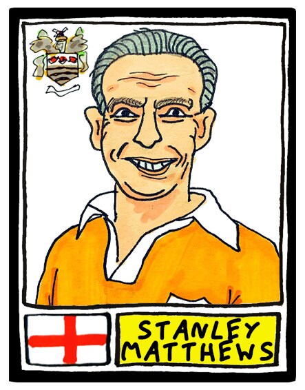 Blackpool - No Score Draws Tangerines Edition - A3 print of 36 hand-drawn Panini-sticker-style BFC Tangerines icons - Wonky football art