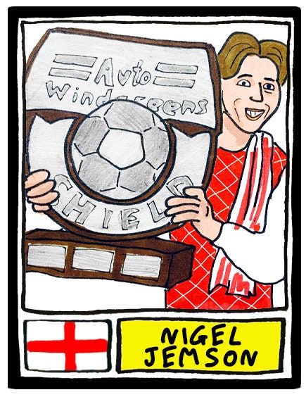 Rotherham United - No Score Draws Millers Edition - A3 print of 36 hand-drawn Panini-style RUFC icons - Wonky cheapskate football art