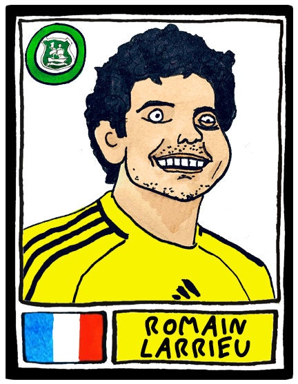 Plymouth Argyle - No Score Draws Pilgrims Edition - A3 print of 36 hand-drawn Panini-style PAFC icons - Wonky cheapskate football art